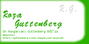 roza guttenberg business card